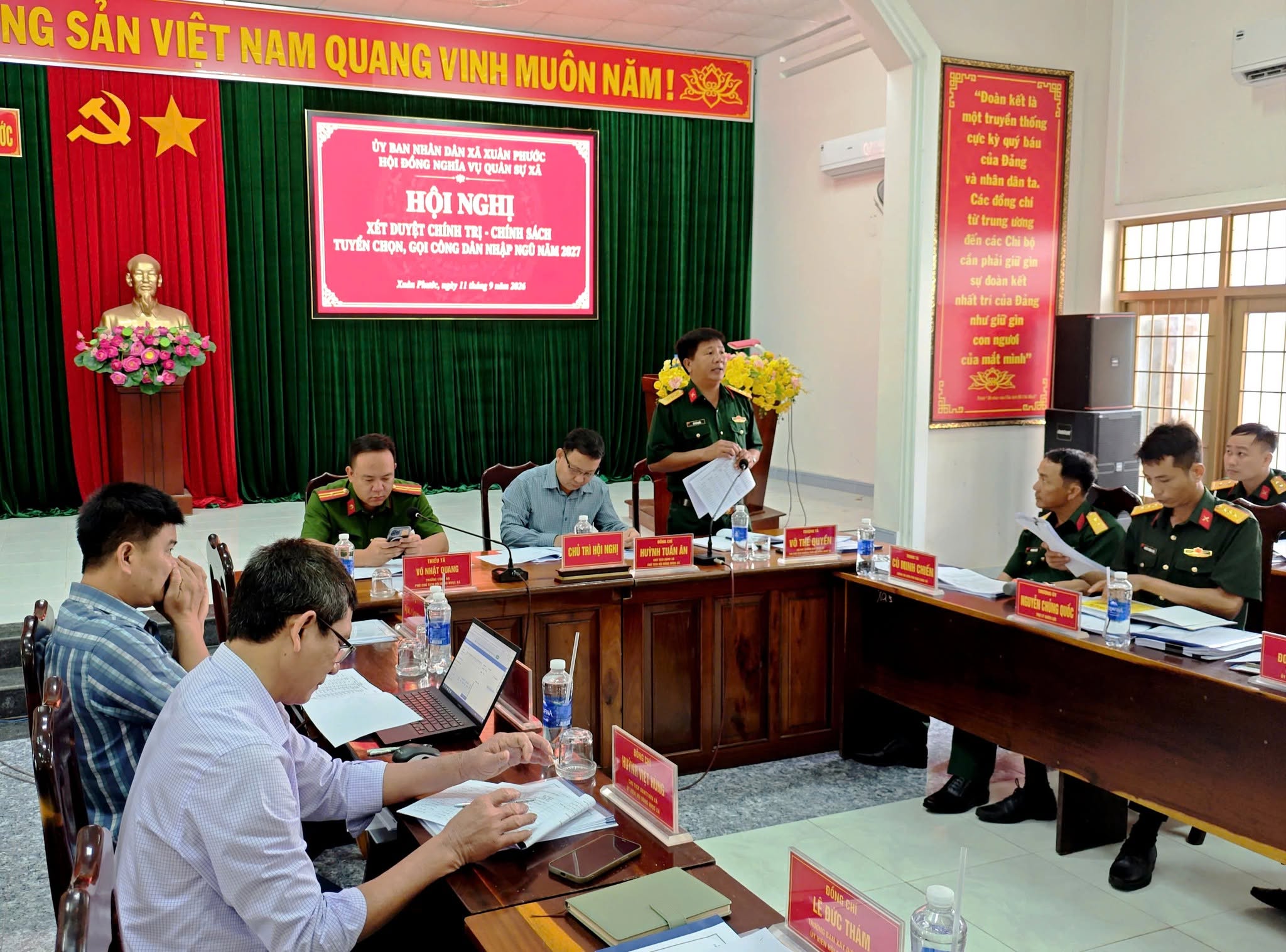 Xét duyệt chính trị, chính sách phục vụ công tác tuyển quân năm 2027