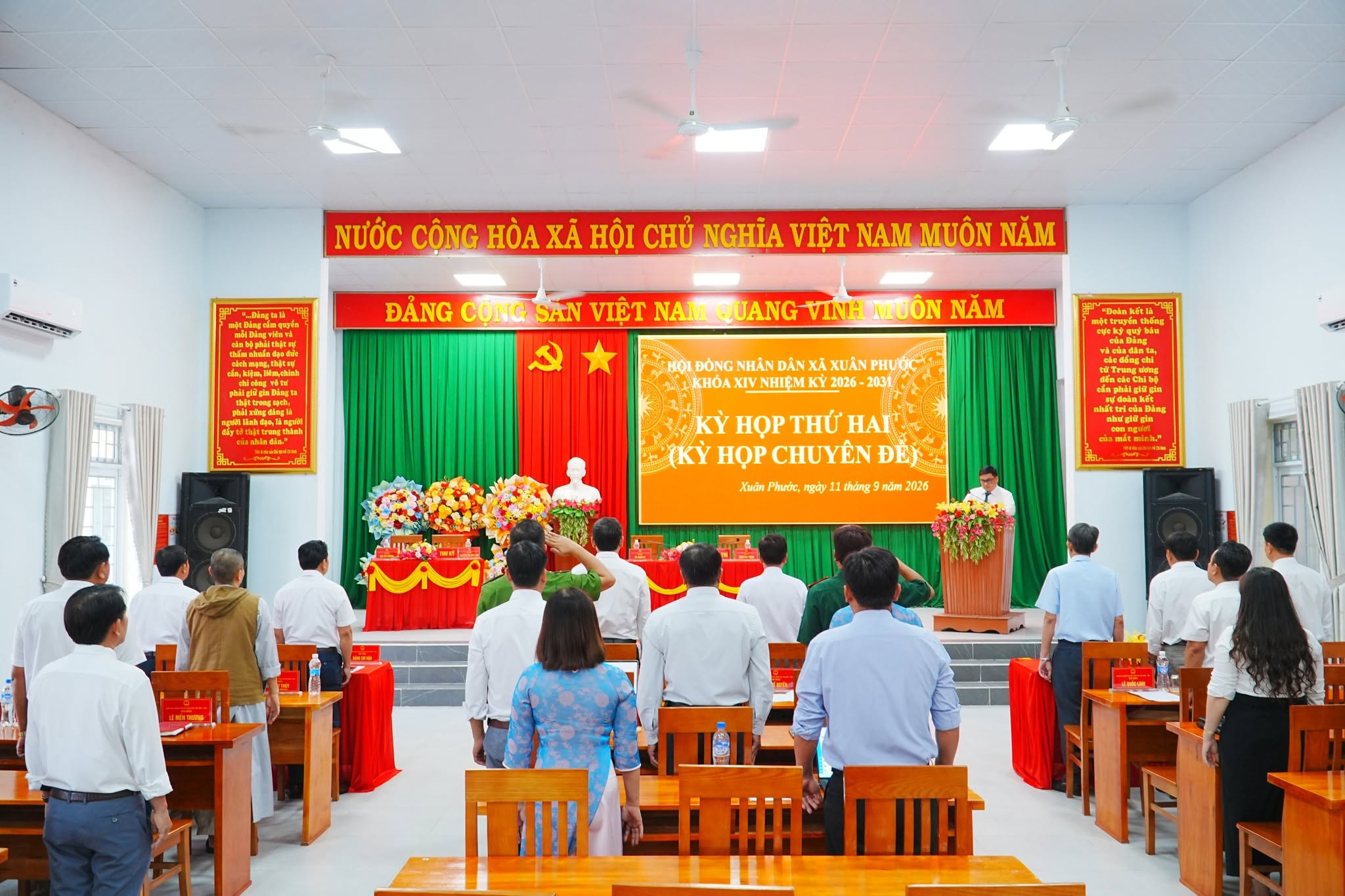 XUÂN PHƯỚC: TỔ CHỨC KỲ HỌP THỨ HAI HĐND XÃ KHÓA XIV