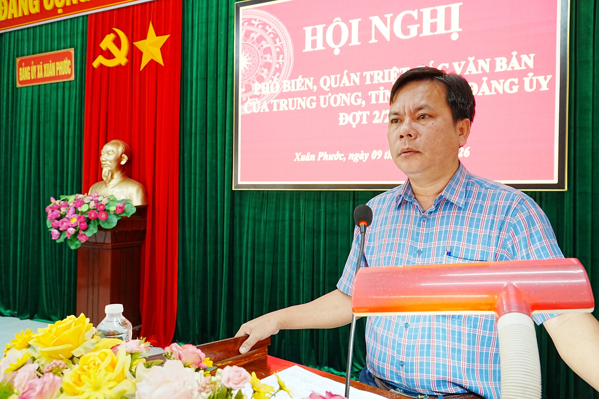 Xuân Phước tổ chức hội nghị quán triệt, triển khai các văn bản của Trung ương, của Tỉnh ủy, Đảng ủy