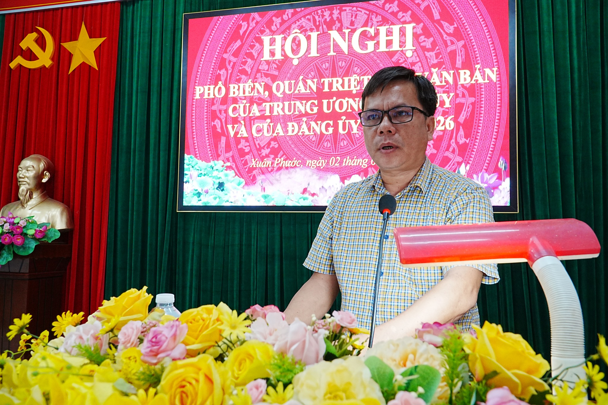 ĐẢNG ỦY XÃ XUÂN PHƯỚC TỔ CHỨC HỘI NGHỊ PHỔ BIẾN, QUÁN TRIỆT CÁC VĂN BẢN CỦA TRUNG ƯƠNG, TỈNH ỦY, ĐẢNG ỦY