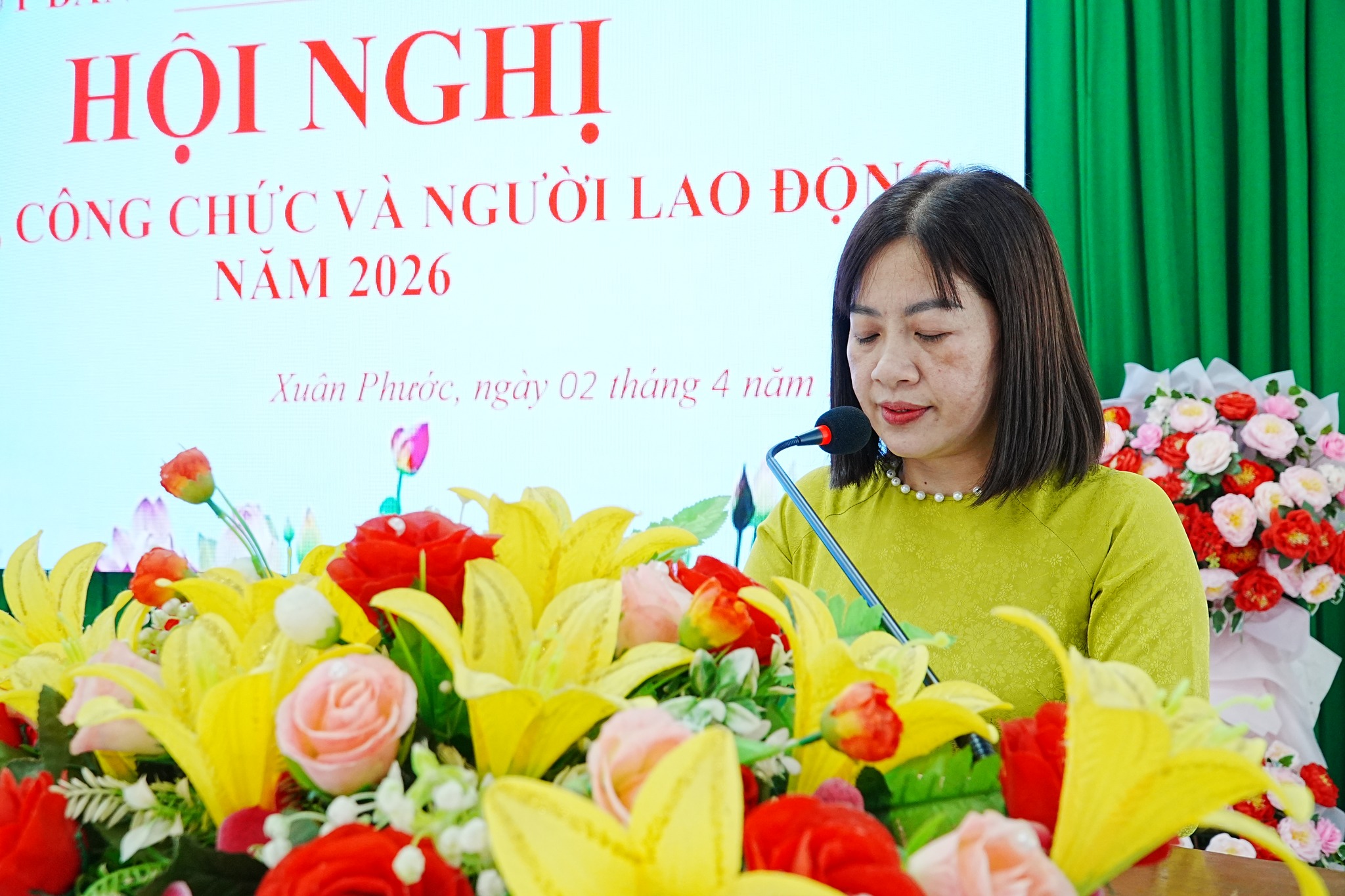 Văn phòng HĐND và UBND xã Xuân Phước tổ chức Hội nghị cán bộ, công chức và người lao động năm 2026