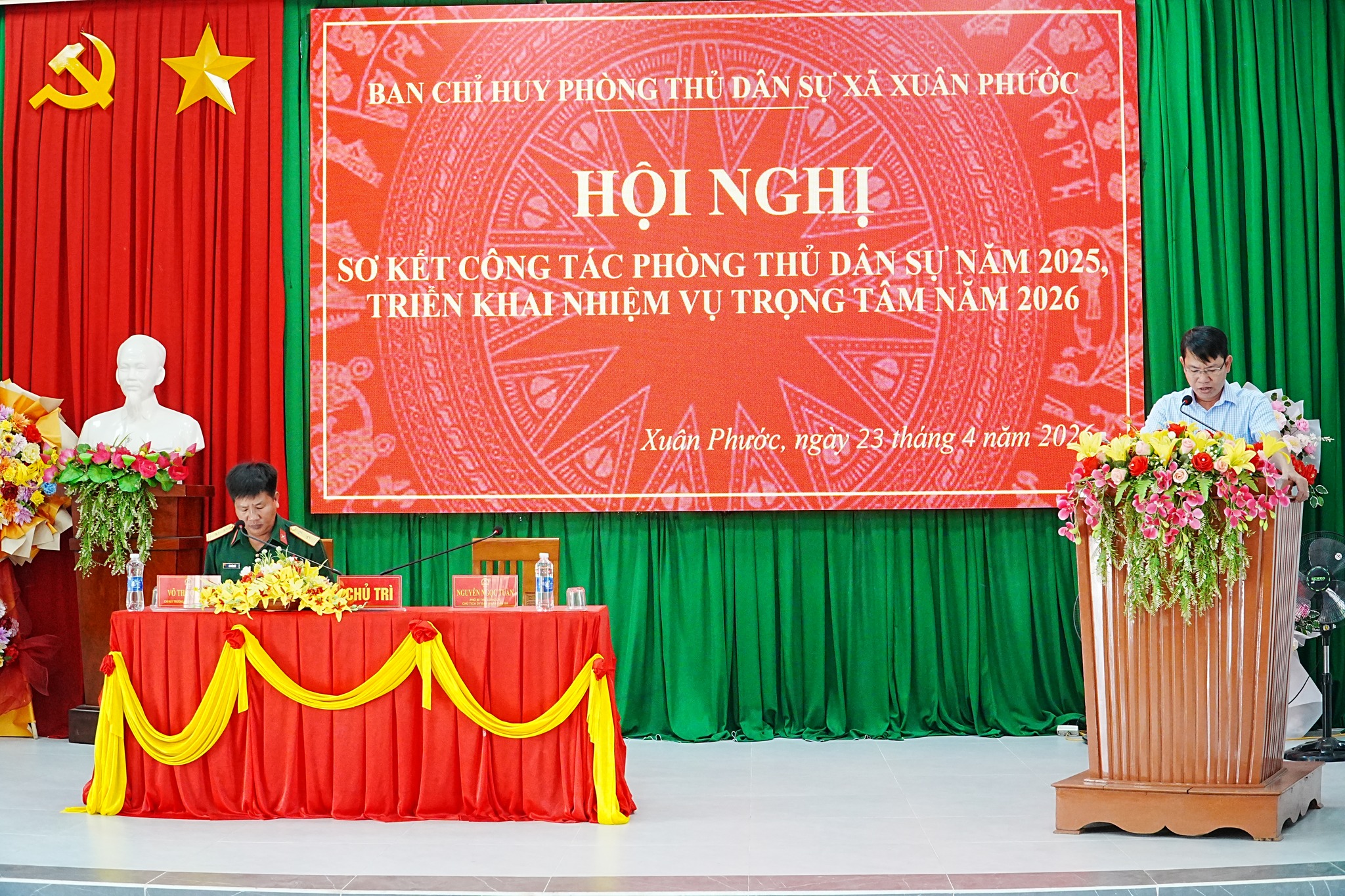 Xuân Phước sơ kết công tác phòng thủ dân sự năm 2025