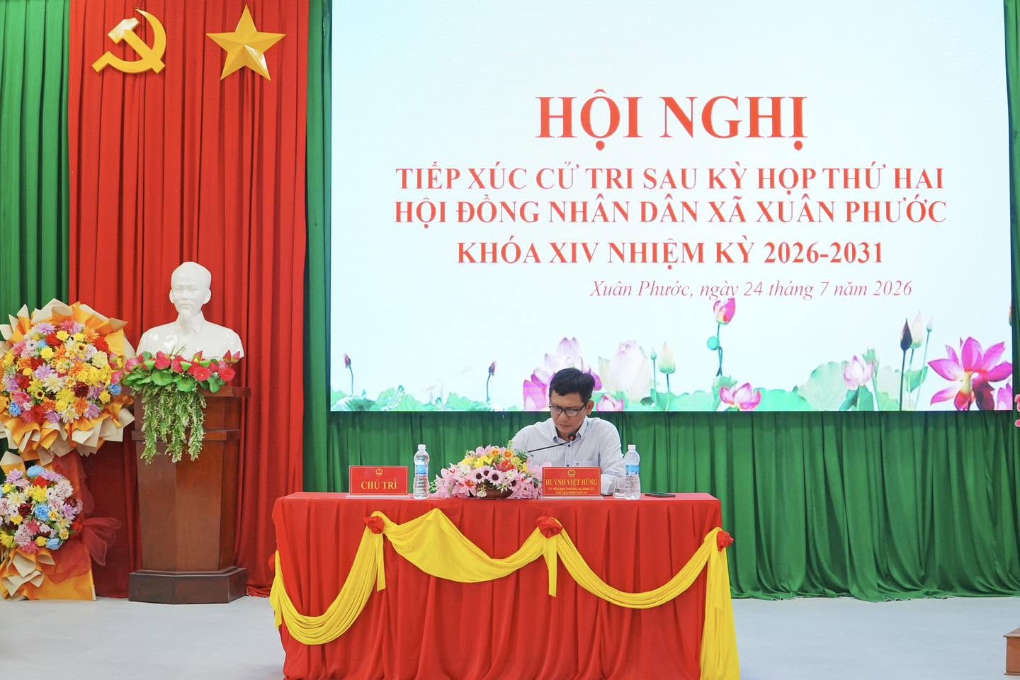 HỘI NGHỊ TIẾP XÚC CỬ TRI SAU KỲ HỌP THỨ HAI HĐND XÃ XUÂN PHƯỚC KHÓA XIV, NHIỆM KỲ 2026 – 2031