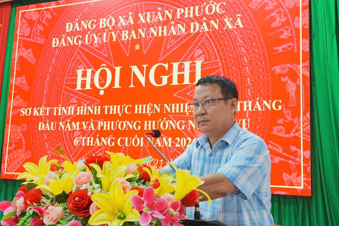 ĐẢNG ỦY UBND XÃ XUÂN PHƯỚC SƠ KẾT CÔNG TÁC 6 THÁNG ĐẦU NĂM, TRIỂN KHAI NHIỆM VỤ 6 THÁNG CUỐI NĂM 2026