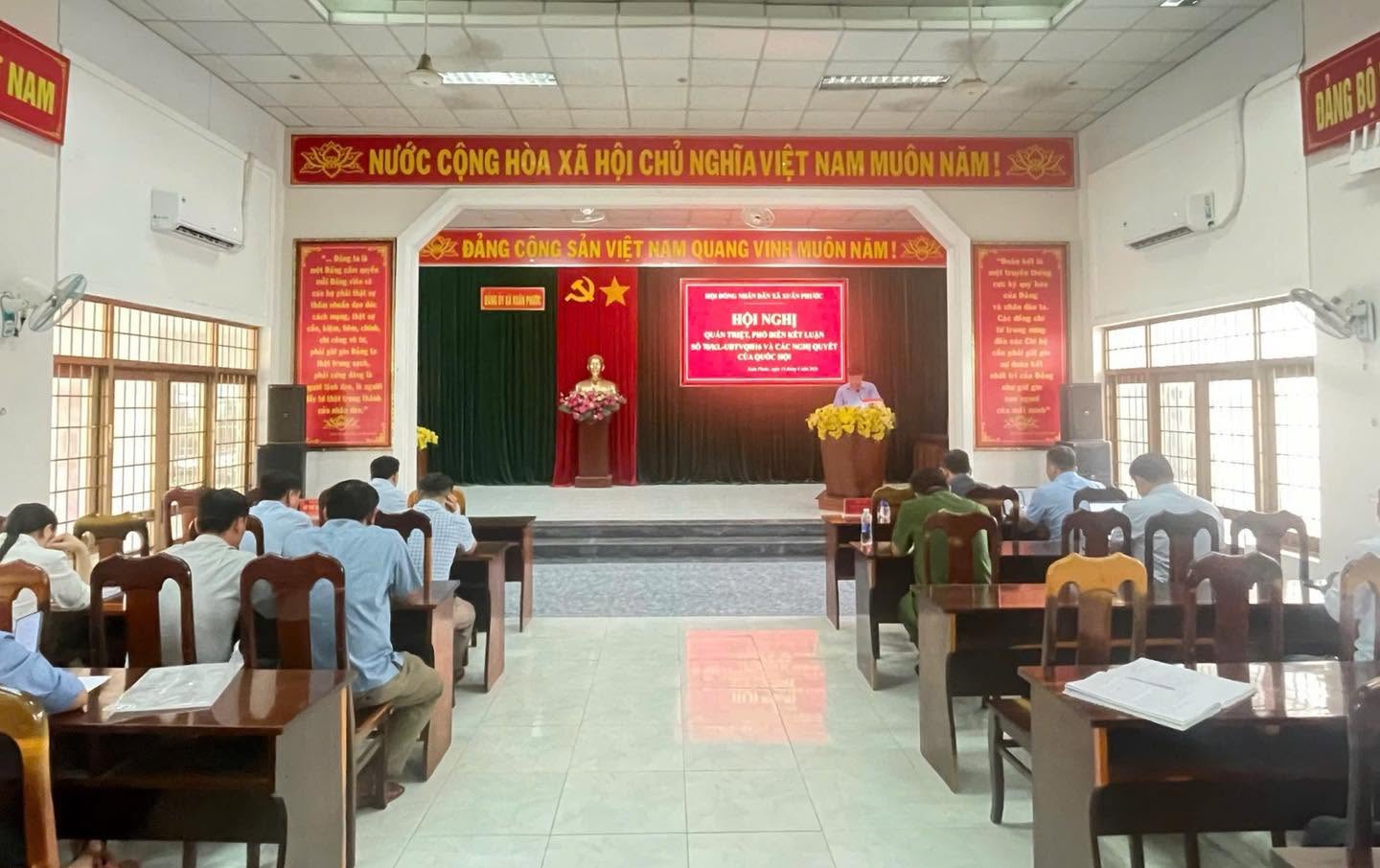 XUÂN PHƯỚC TỔ CHỨC HỘI NGHỊ QUÁN TRIỆT, PHỔ BIẾN CÁC QUY ĐỊNH MỚI VỀ HOẠT ĐỘNG GIÁM SÁT CỦA HĐND