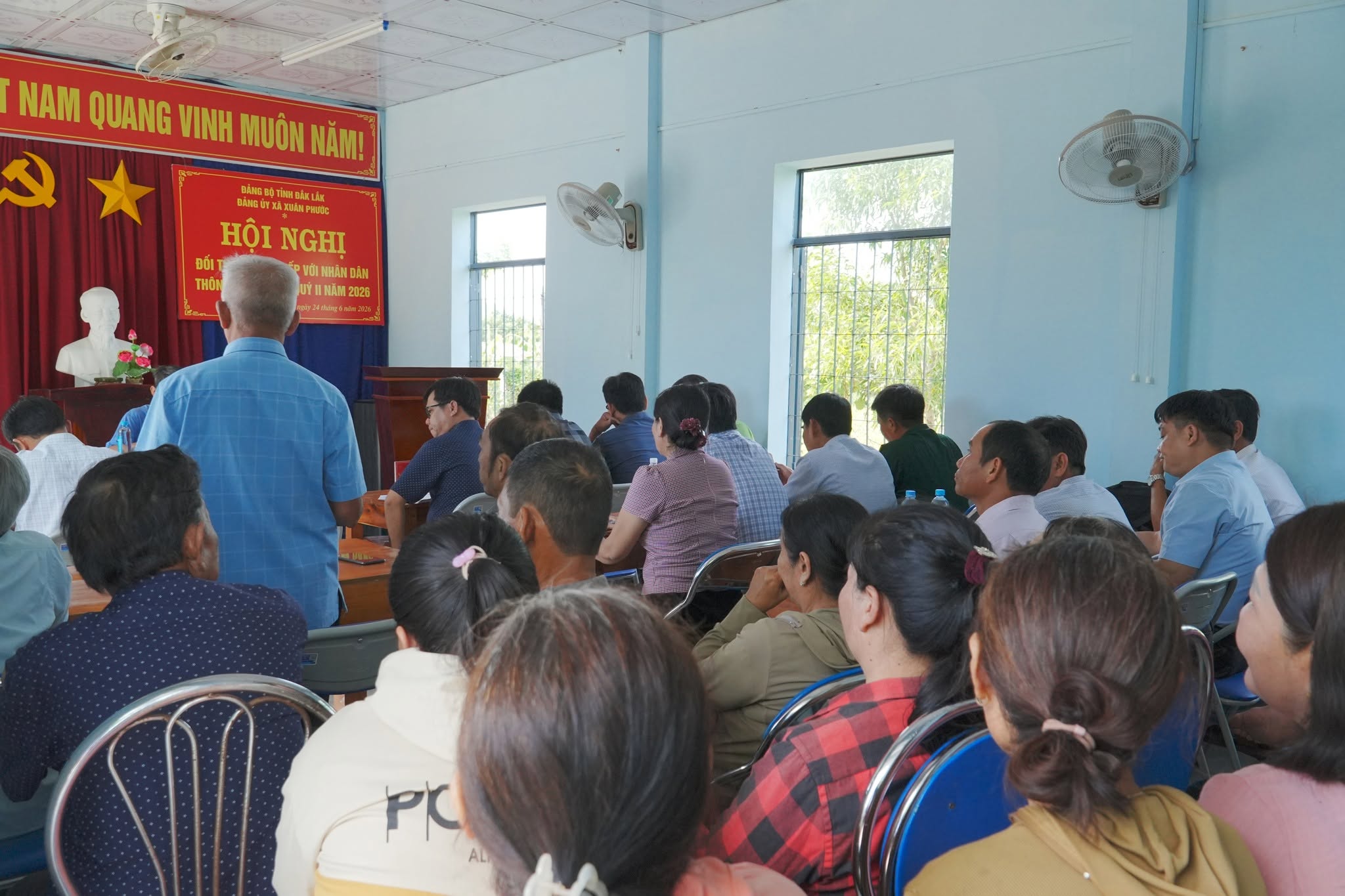 XUÂN PHƯỚC TỔ CHỨC HỘI NGHỊ ĐỐI THOẠI TRỰC TIẾP VỚI NHÂN DÂN THÔN THẠNH ĐỨC.