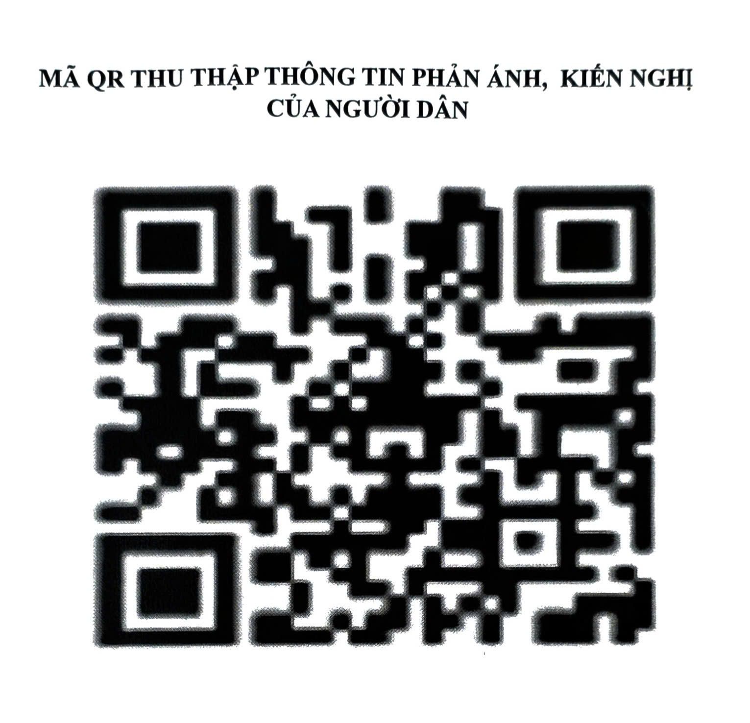 Xã Xuân Phước tiếp nhận phản ánh của người dân qua mã QR và Link trực tuyến