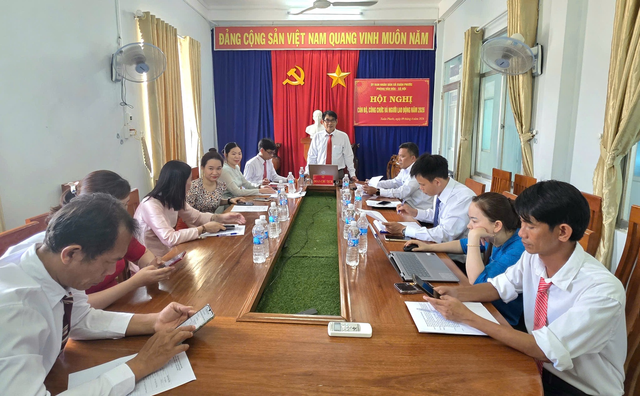 Phòng Văn hóa – Xã hội xã Xuân Phước tổ chức Hội nghị cán bộ, công nhân, viên chức, người lao động năm 2026