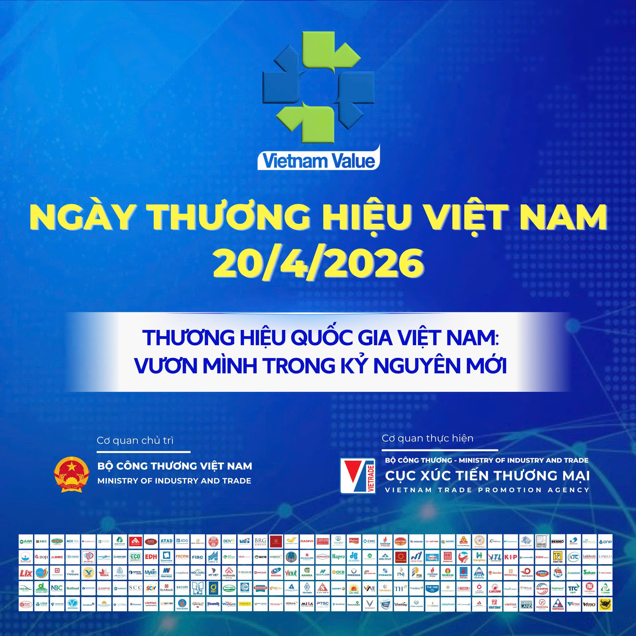 Tuần lễ Thương hiệu quốc gia Việt Nam năm 2026 diễn ra từ ngày 17 đến 24/4/2026