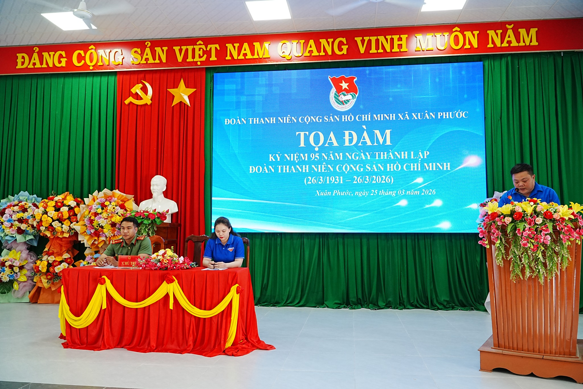 Đoàn xã Xuân Phước tọa đàm Kỷ niệm 95 năm Ngày thành lập Đoàn TNCS Hồ Chí Minh