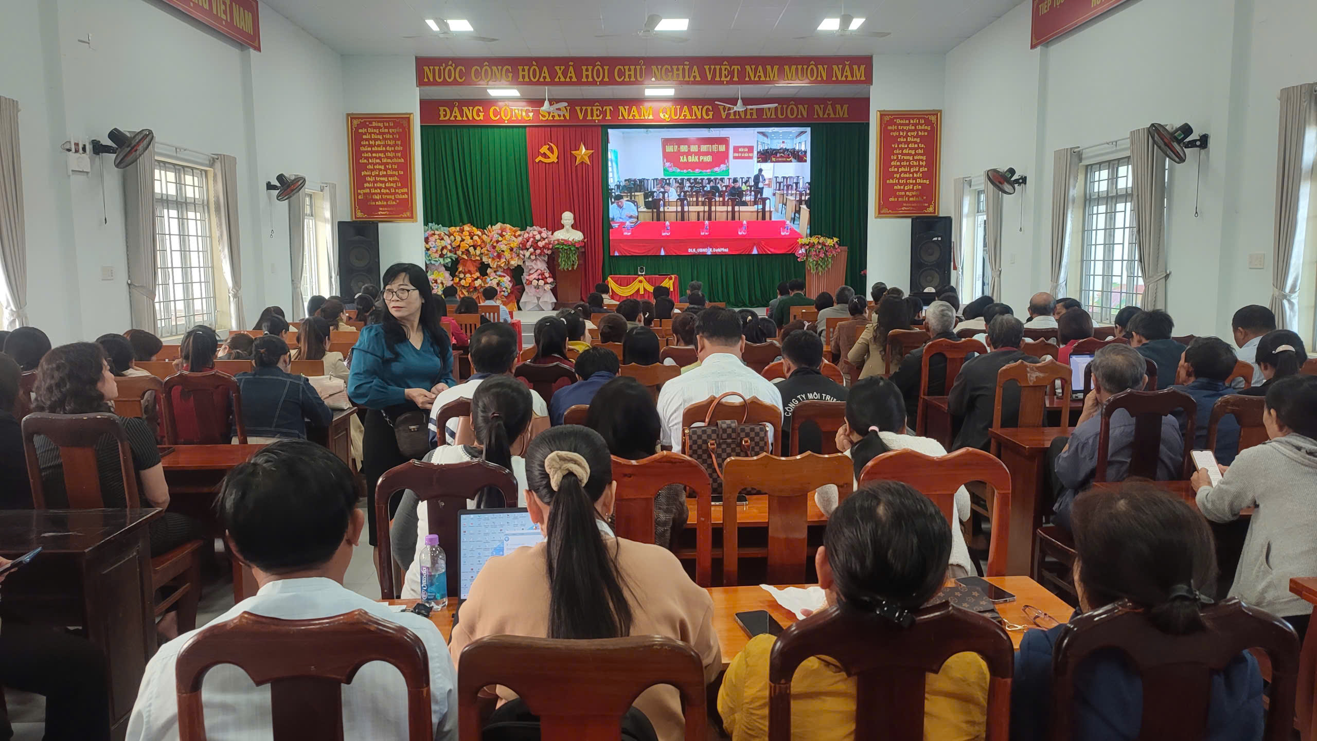 Xã Xuân Phước kết nối hội nghị trực tuyến toàn quốc hướng dẫn nghiệp vụ công tác bầu cử