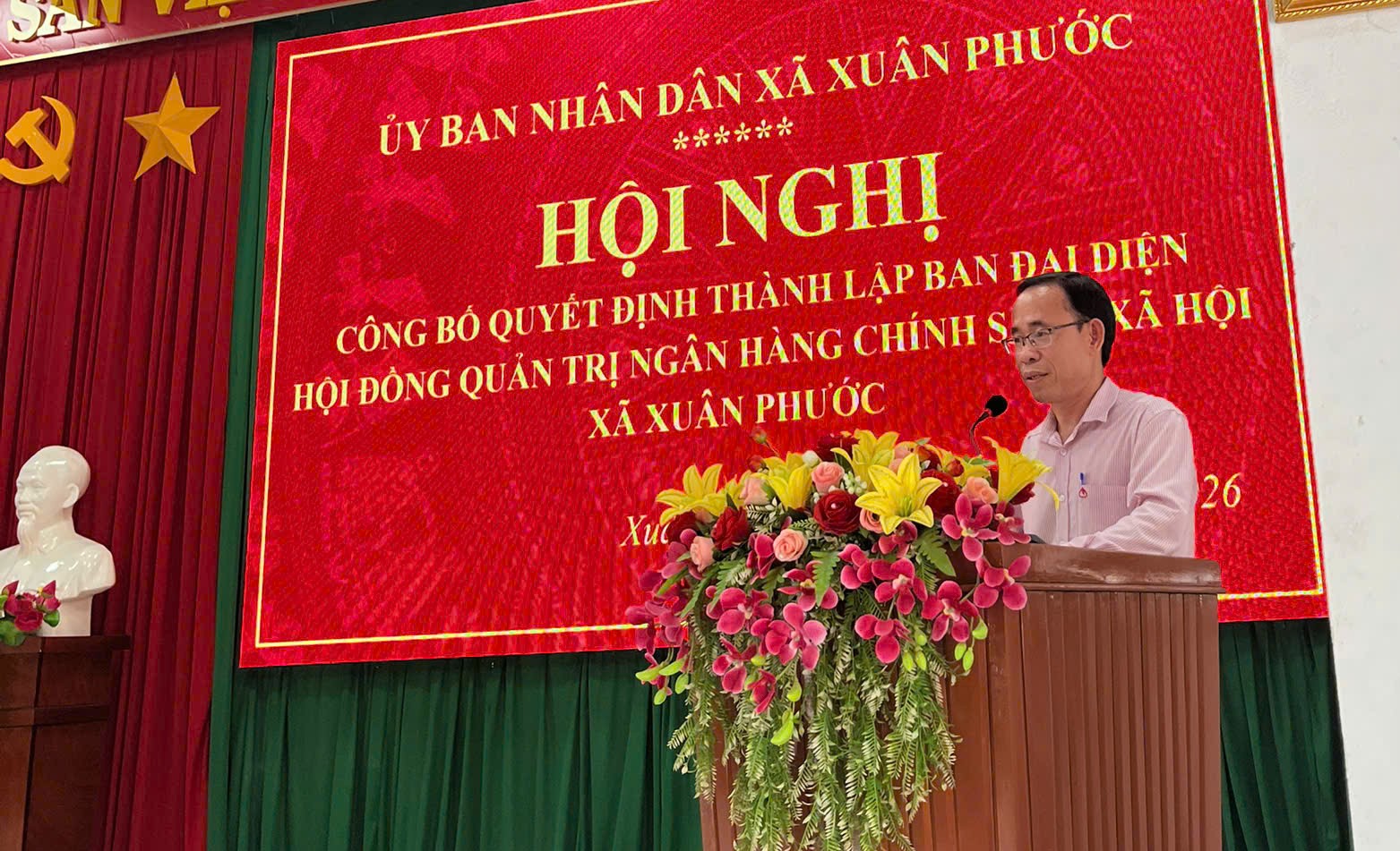 Xuân Phước công bố quyết định thành lập Ban đại diện Hội đồng quản trị Ngân hàng Chính sách xã hội